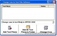 Change Case In Text Files Software screenshot